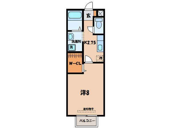 西尾口駅 徒歩6分 2階の物件間取画像